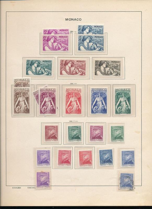 MONACO 1880s/1969 Good Mint &Used Collection(Appx 850+)ALB181