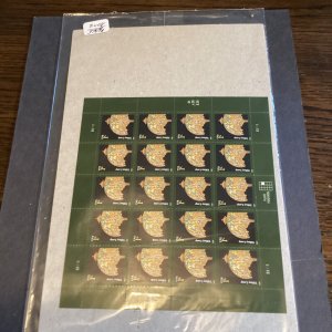 Scott # 3749A * Tiffany Lamp Sheet of 20 * 1¢ Stamps MNH 2008-NIP-US