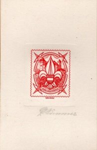 Austria 1935 MNH Essay on Cardboard, signed G Wimmer