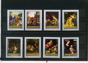 Fujeira MNH MI 1362-9A Art Paintings 1972