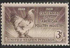 # 968 MINT NEVER HINGED POULTRY INDUSTRY CENTENNIAL