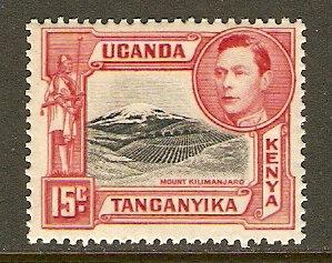 Kenya,Uganda & Tanzania #72 NH 15c Mt. Kilimanjaro Def.