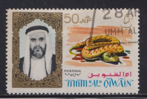 UAE Umm Al Qiwain 11 Sheik Ahmed bin Rashid al Mulla and Snake 1964