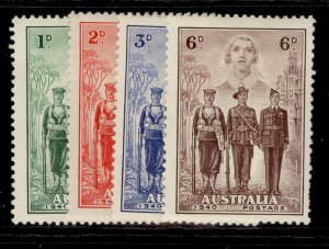 AUSTRALIA GVI SG196-199, complete set, M MINT. Cat £50.