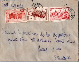 French West Africa 1F Donkey Caravan, Senegal, 3F Peul Woman of Dienne, and 1...