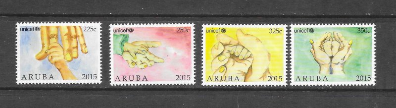 ARUBA #460a-d  UNICEF    MNH