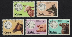 Caribic Veterinary Medicine Animals 5v 1975 MNH SG#2248=2253