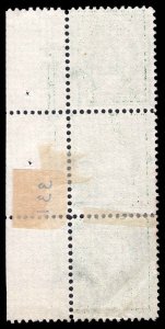 USA 374 Mint (NG) Plate # Strip of 3 (Imprint X)