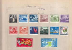 TRINIDAD 1960 SET VALUES TO $4.80 MOUNTED MINT 