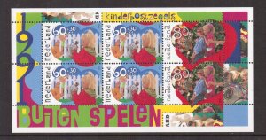 Netherlands  #B659-B661b  MNH   1991  sheet  children playing