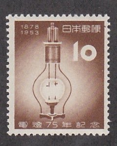 Japan # 577, Electric Lighting In Japan 75th Anniversary, Mint Hinged, 1/3 Cat.