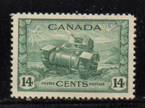 Canada Sc 259 1943 14 c tank stamp mint NH