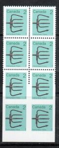 Canada #918b Extra Fine Never Hinged Block Of Eight **With Certificate**