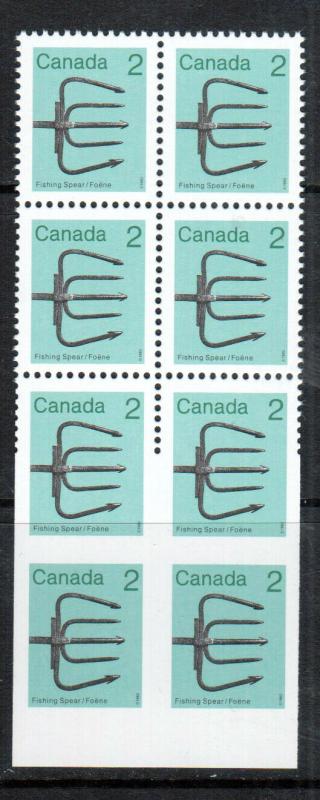 Canada #918b Extra Fine Never Hinged Block Of Eight **With Certificate**