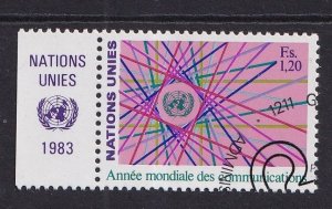 United Nations  Geneva  #113 cancelled 1983  world communication