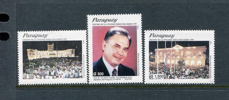 Paraguay 2618-2620, MNH, 1999 National Congress. x29835