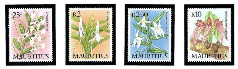 Mauritius 638-41 MNH 1986 Flowers
