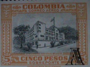 ​COLOMBIA-1951 SC#C216 NATIONAL LIBRARY MNH VERY FINE KEY STAMP-LAST ONE