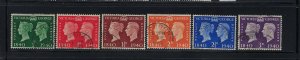 GREAT BRITAIN SCOTT #252-257  CENTENARY POSTAGE STAMP- USED