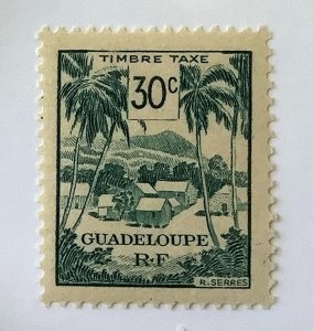 Guadeloupe 1947 Scott J39 MNH - 30c, village, postage due