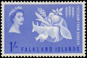 Falkland Islands #146, Complete Set, 1963, Food, Hinged