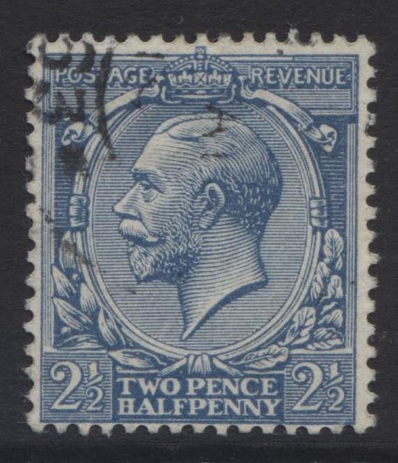 Great Britain -Scott 163 - KGV Head -1912- FU -Wmk 33- Ultramarine-2.1/2p Stamp