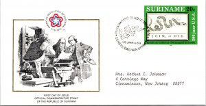 Worldwide First Day Cover, Americana, Suriname