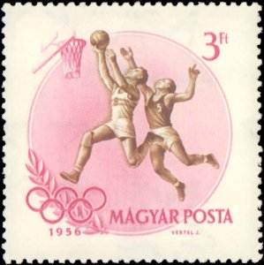 Hungary #1160-1167, Complete Set(8), 1956, Sports, Olympics, Hinged