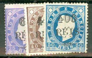 HN: St Thomas & Prince 65, 69-70 mint;66, 71-2 unused no gum CV $95