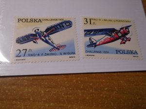 Poland  #  2515-16  MNH  Airplanes