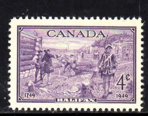 CANADA #283  1949  HALIFEX BICENTENARY        MINT  VF NH  O.G