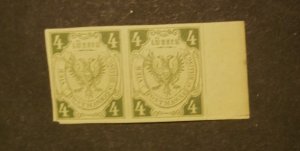 GER.STATE LUBECK #5 PAIR MNH CV $52.00