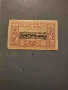 Stamps Somali Coast Scott #7 hinged