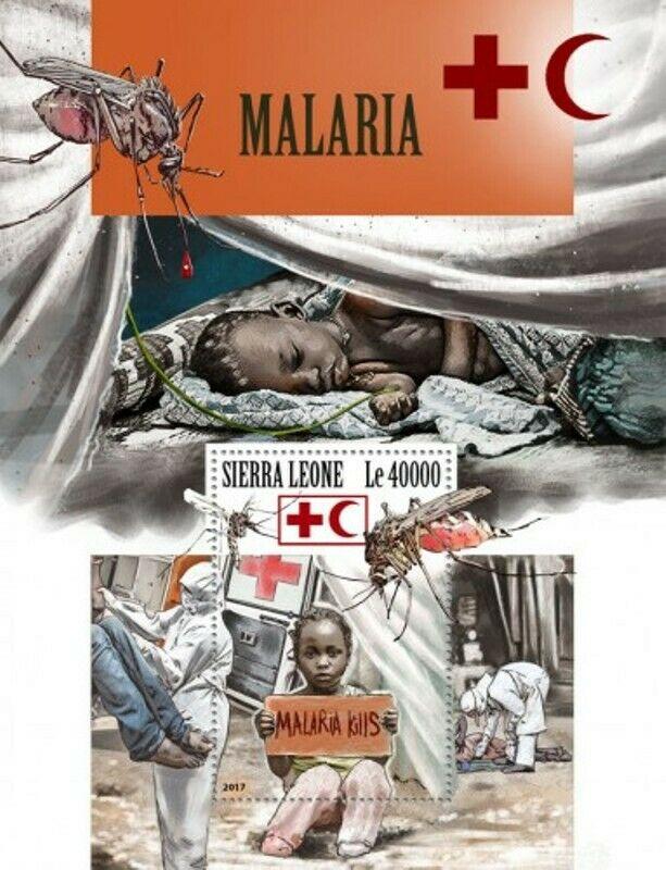 Sierra Leone - 2017 Malaria & Red Cross - Souvenir Sheet - SRL171101b