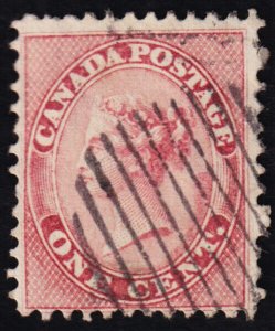 Canada Scott 14 (1859) Used G, CV $90.00 C