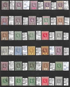LEEWARD ISL. S/SHEET WITH SELECTION OF 1906-13 STAMPS MINT/USED PTSA £215+ (p)