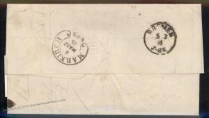 USA 1875 NY Agent De Rham NDL Neckar Markirch Hufeisen France Rhine Cover  92221