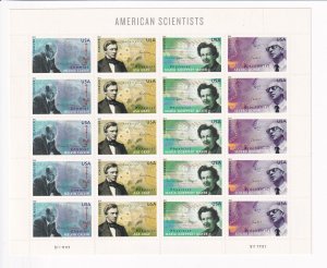 U.S.: Sc #4541-44, American Scientists Forever Stamps, Sheet of 20, MNH