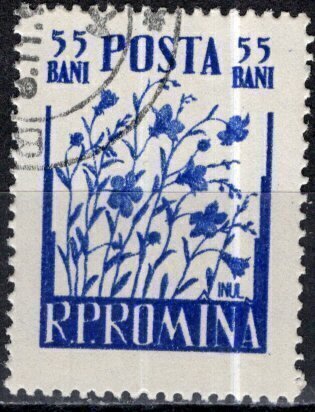 Romania; 1955: Sc. # 1066: Used CTO Single Stamp