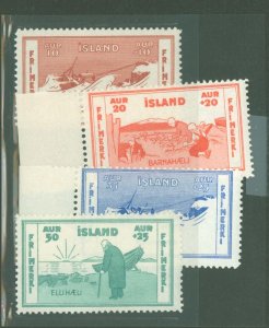 Iceland #B1-4 Mint (NH) Single (Complete Set)