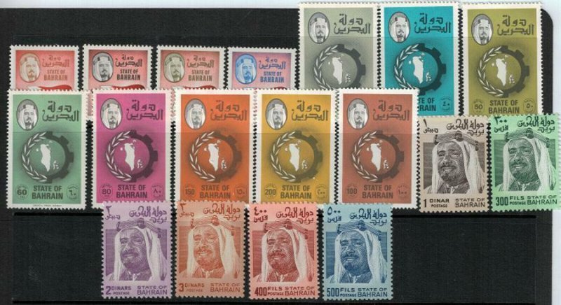 Bahrain 1976-1980 SC 225-240 MNH SCV $144.00 Set 