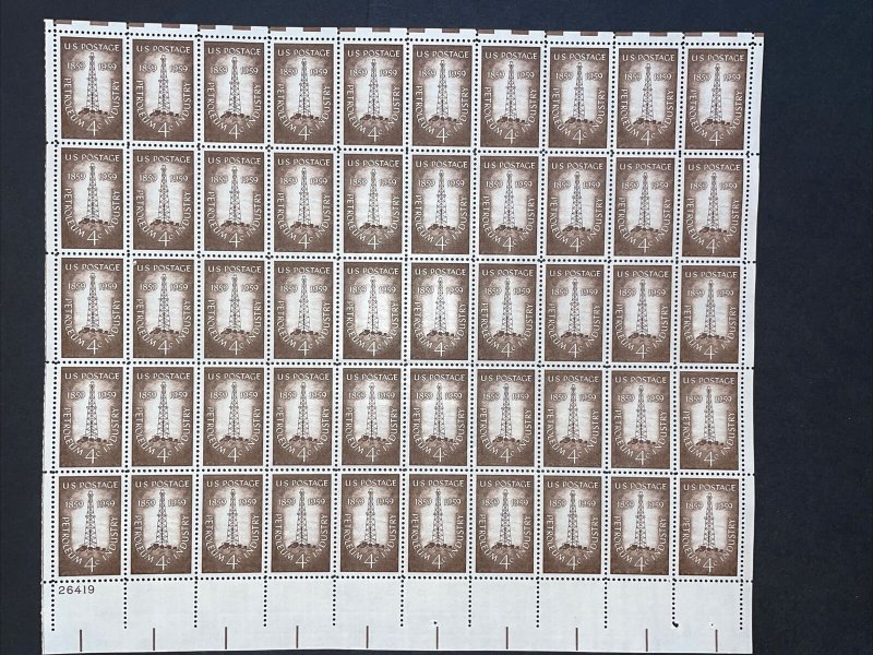 1959 sheet, Petroleum Industry issue Sc# 1134 