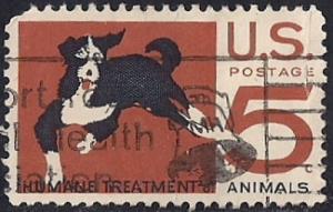 1307 5 cent Human Treatment of Animals VF used