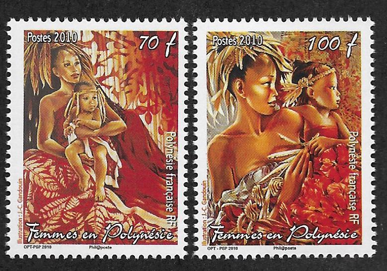 FRENCH POLYNESIA SC# 1018-19 FVF/MNH  2010