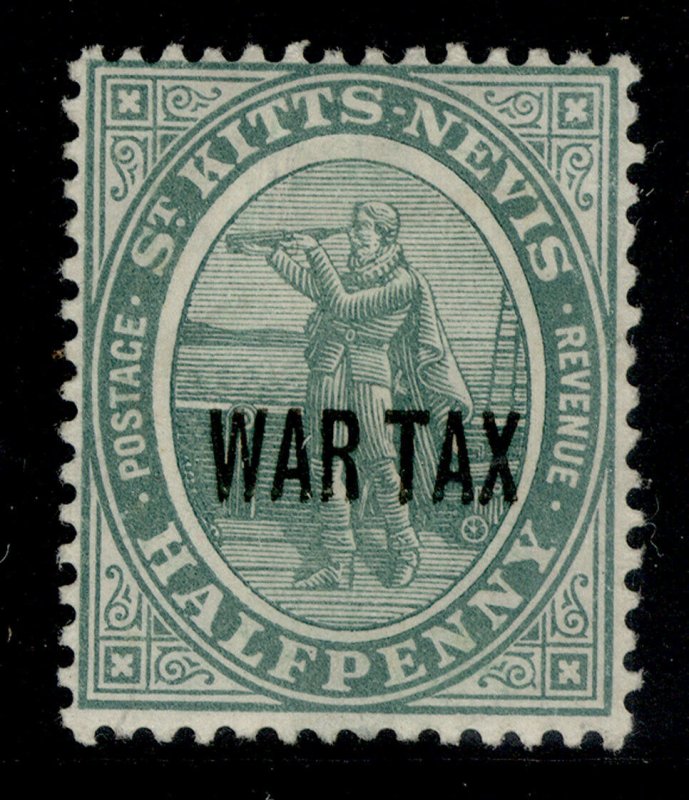 ST KITTS-NEVIS GV SG22, ½d dull blue-green, M MINT. 