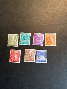 Switzerland Stamp #219-25 never hinged