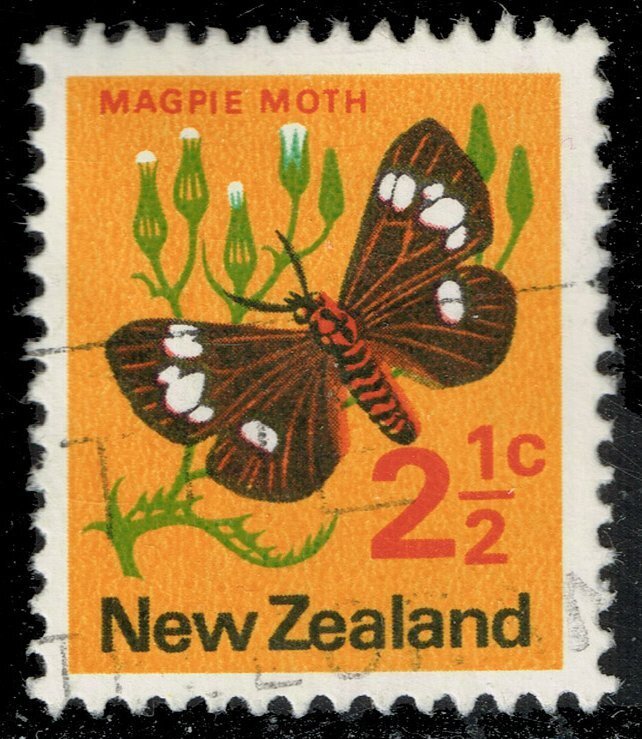 New Zealand #441 Magpie Moth; Used