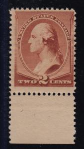 1883  Sc 210  2¢ brown  MNH  OG  nice  single