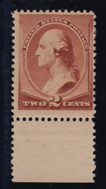 1883  Sc 210  2¢ brown  MNH  OG  nice  single