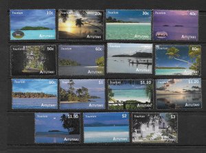 AITUTAKI #547-61  TOURISM  MNH